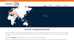 Desktop Screenshot of businessaccessindia.com